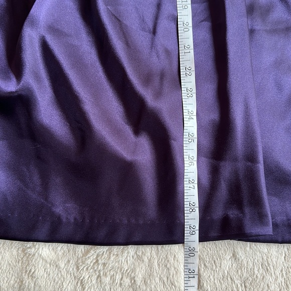 DAVID’S BRIDAL Purple Formal Strapless Dress - Picture 6 of 8